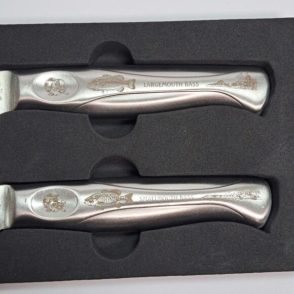 Stone River Ltd Carving Set 12" Knife and Fork North American Fishing Club New - Picture 2 of 5